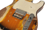 Nash E-1HB Guitar, 2-Tone Burst, Extra Heavy Aging