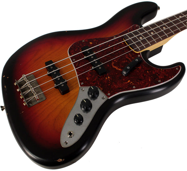 Basso Elettrico J&D JB-3TS 4 Corde - Finitura 3-Tone Sunburst - Foto 1