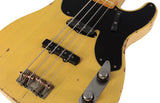 Nash PB-52 Bass Guitar, Butterscotch Blonde, Reverse Headstock, JB Pickups, Stacked Knobs