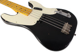 Nash PB-55 Bass Guitar, Alder, Black, Light Aging