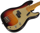 Nash PB-57 Bass Guitar, 3-Tone Sunburst, Gold Anodized PG, Light Aging
