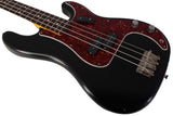 Nash PB-63 Bass Guitar, Black, Tortoise Shell, Light Aging