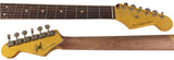 Nash S-63 Guitar, Ocean Turquoise over 3 Tone Sunburst, Heavy Aging