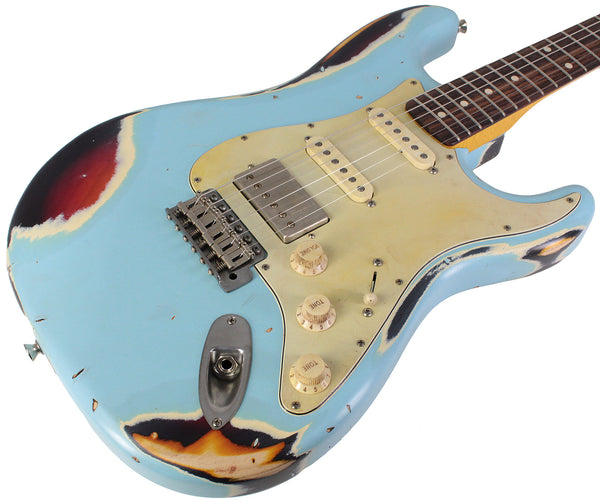 ギター Nash Guitars S-63 3Tone burst Hard Tail nash_s63_guitar_sonic_blue_ove