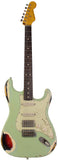 Nash S-63 HSS Guitar, Surf Green over 3 Tone Sunburst