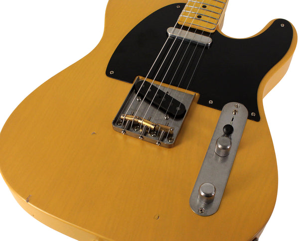 【最終】NASH GUITARS T-52 NP90 Butterscotch Nash T52 Guitar, Butterscotch Blonde, Extra Heavy Relic