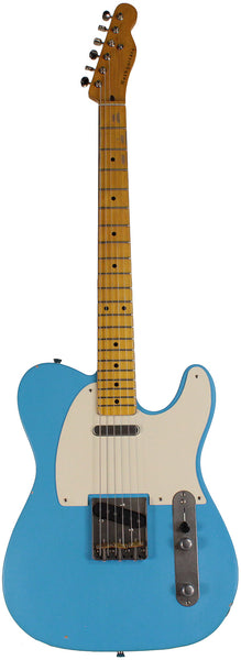 Nash T57 Guitar, Daphne Blue, Light Aging | Humbucker Music