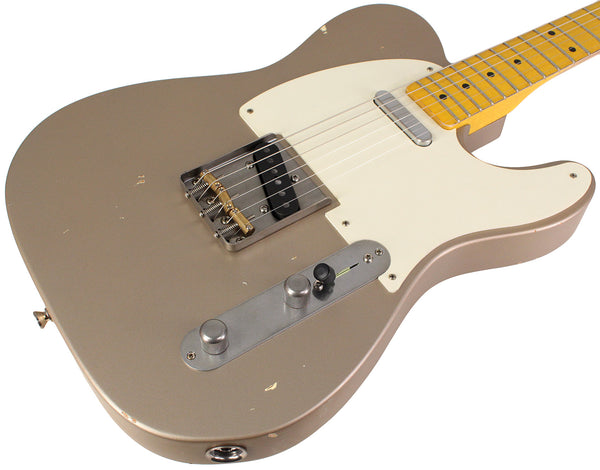Nash T57 Guitar, Shoreline Gold, Light Aging | Humbucker Music