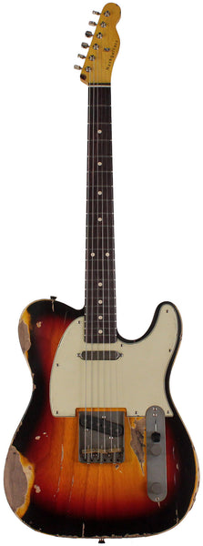 Nash T63 Guitar, 3 Tone Sunburst, Heavy Aging | Humbucker Music