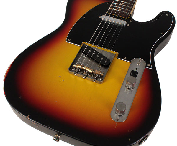 Nash T63 Guitar, 3 Tone Sunburst, Light Aging | Humbucker Music
