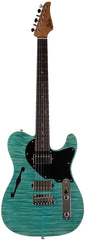 Suhr Select Alt T Plus Guitar, Bahama Blue, Black PG