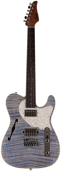 Suhr Select Alt T Guitar, Trans Blue Denim Slate | Humbucker Music