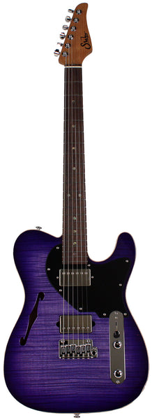 Suhr Select Alt T Plus Guitar, Trans Purple Burst