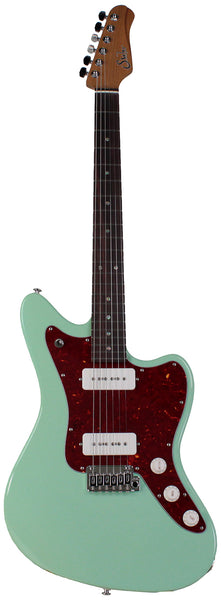 Suhr Select Classic JM Guitar, Roasted Neck, Surf Green