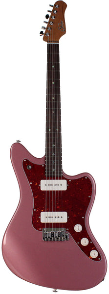 Suhr Select Classic JM Guitar, Roasted Neck, Burgundy Mist