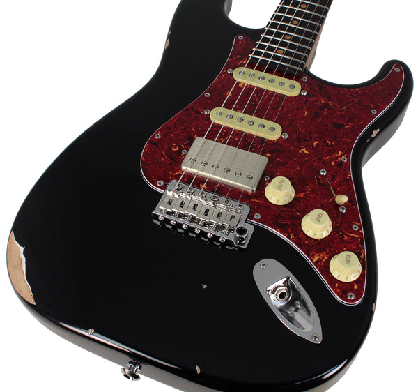 Suhr Select Classic S Antique HSS Guitar, Roasted Neck, Black