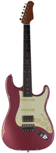 Suhr Select Classic S Antique HSS Guitar, Roasted Neck, Burgundy Mist Metallic