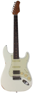 Suhr Select Classic S Antique HSS Guitar, Roasted Neck, Olympic White