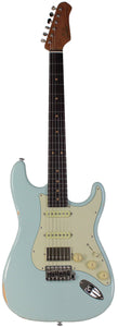Suhr Select Classic S Antique HSS Guitar, Roasted Neck, Sonic Blue