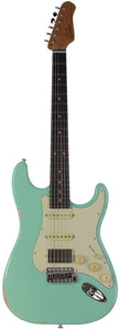 Suhr Select Classic S Antique HSS Guitar, Roasted Neck, Surf Green