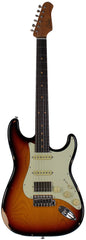 Suhr Select Classic S Antique HSS Guitar, Roasted Neck, 3-Tone Sunburst