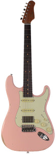 Suhr Select Classic S Antique HSS Guitar, Roasted Neck, Shell Pink