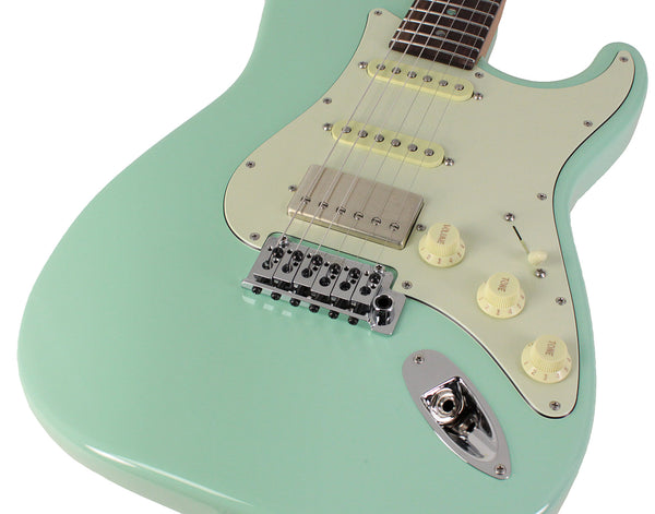 Suhr Select Classic S HSS Guitar, Roasted Neck, Surf Green