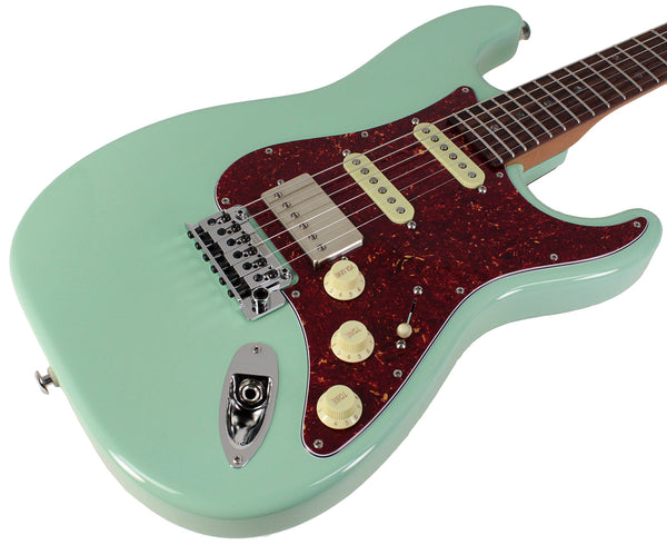 Suhr Select Classic S HSS Guitar, Roasted Neck, Surf Green