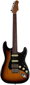 Suhr Select Classic S Antique HSS Guitar, Roasted Neck, 2-Tone Tobacco Burst, Black, PG