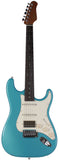 Suhr Select Classic S HSS Guitar, Roasted Neck, Blue Chill Metallic