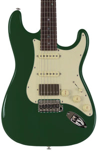 Suhr Select Classic S HSS Guitar, Roasted Neck, Forest Green