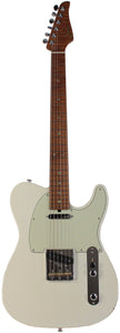Suhr Select Classic T Roasted, Flamed, Swamp Ash, Olympic White, Aged Green