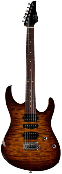Suhr Modern Plus Guitar, Bengal Burst, Pau Ferro, HSH | Humbucker