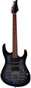 Suhr Modern Plus Guitar, Trans Whale Blue Burst, Pau Ferro, HSH