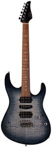 Suhr Modern Plus Guitar, Trans Whale Blue Burst, Pau Ferro, HSH