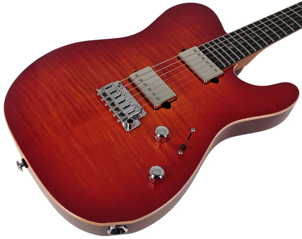 Suhr Select Modern T Mahogany Guitar, Inferno Burst | Humbucker Music
