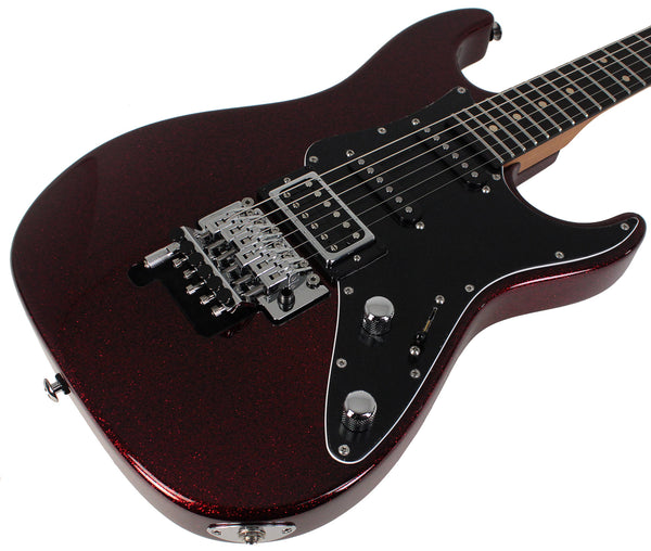 Suhr Pete Thorn Signature Custom HSS Guitar, FU-Tone Floyd, Red
