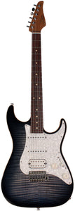 Suhr Standard Plus Guitar, Trans Whale Blue Burst, Pau Ferro