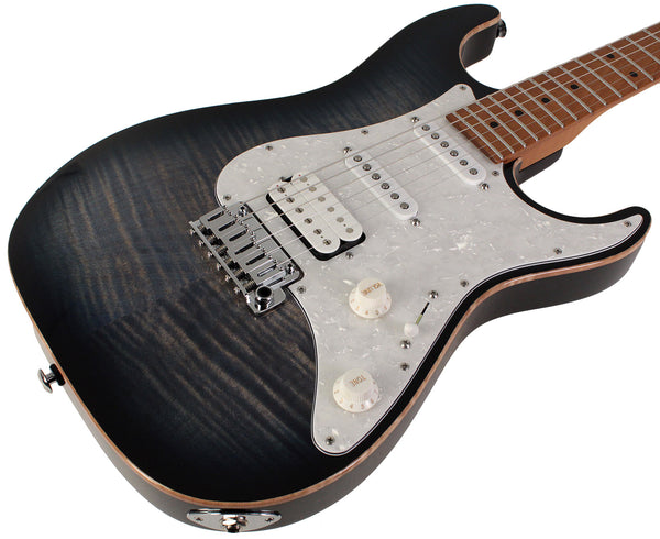 Suhr Standard Plus Guitar, Trans Whale Blue Burst, Roasted Maple
