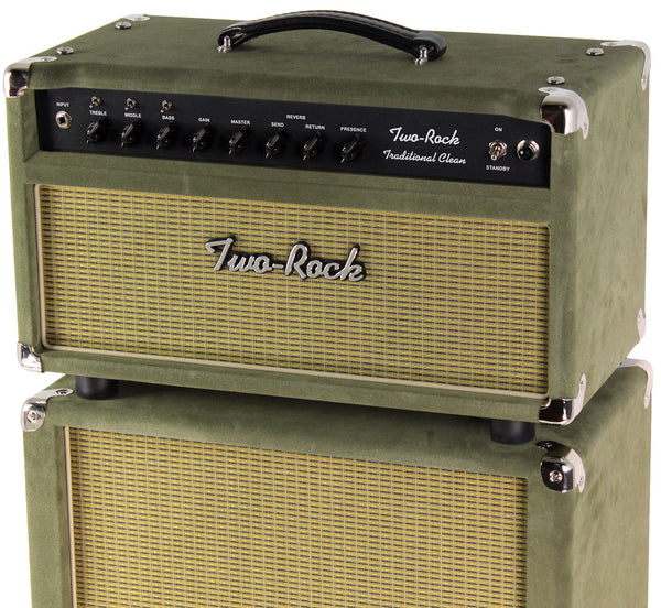 Two-Rock Traditional Clean 100/50 Head, 2x12 Cab, Moss Green Suede