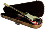 Nash S-67 Guitar, "Jawbreaker" Black/ Olympic White/ Candy Apple Red
