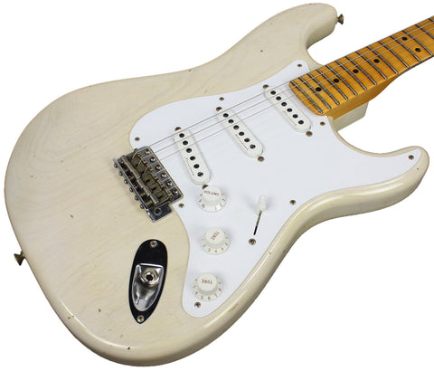Fender Custom Shop Eric Clapton Journeyman Stratocaster Relic Guitar - Aged White Blonde - Humbucker Music