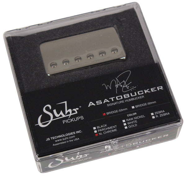 Suhr Asatobucker Pickup, Bridge, Nickel Chrome, 53mm