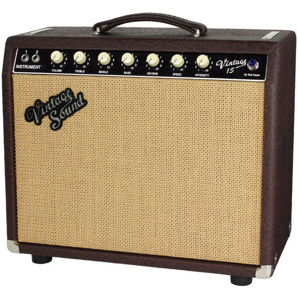 Vintage Sound Vintage 15 Combo, Brown Ostrich | Humbucker Music