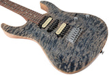 Suhr Modern Select Guitar, Quilted Maple, Trans Blue Denim Slate