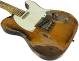 Nash T-57 Guitar, 2-Tone Sunburst, Boat Neck, Extra Heavy Aging
