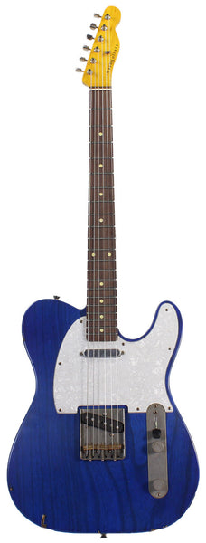 Nash T63 Guitar, Trans Blue Azure, One Piece Ash | Humbucker Music