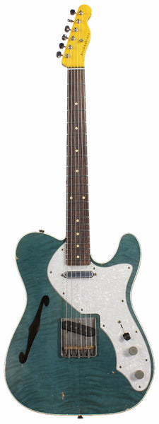 ギター hts guitar Reverse Telemaster thinline Nash-T69TL-Aqua-Marine-NG3411-