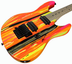 Suhr 80s Shred MKII Modern Guitar, Neon Drip, Maple