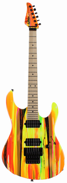 ギター suhr modern Suhr 80s Shred MKII Modern Guitar - Neon Drip - Maple